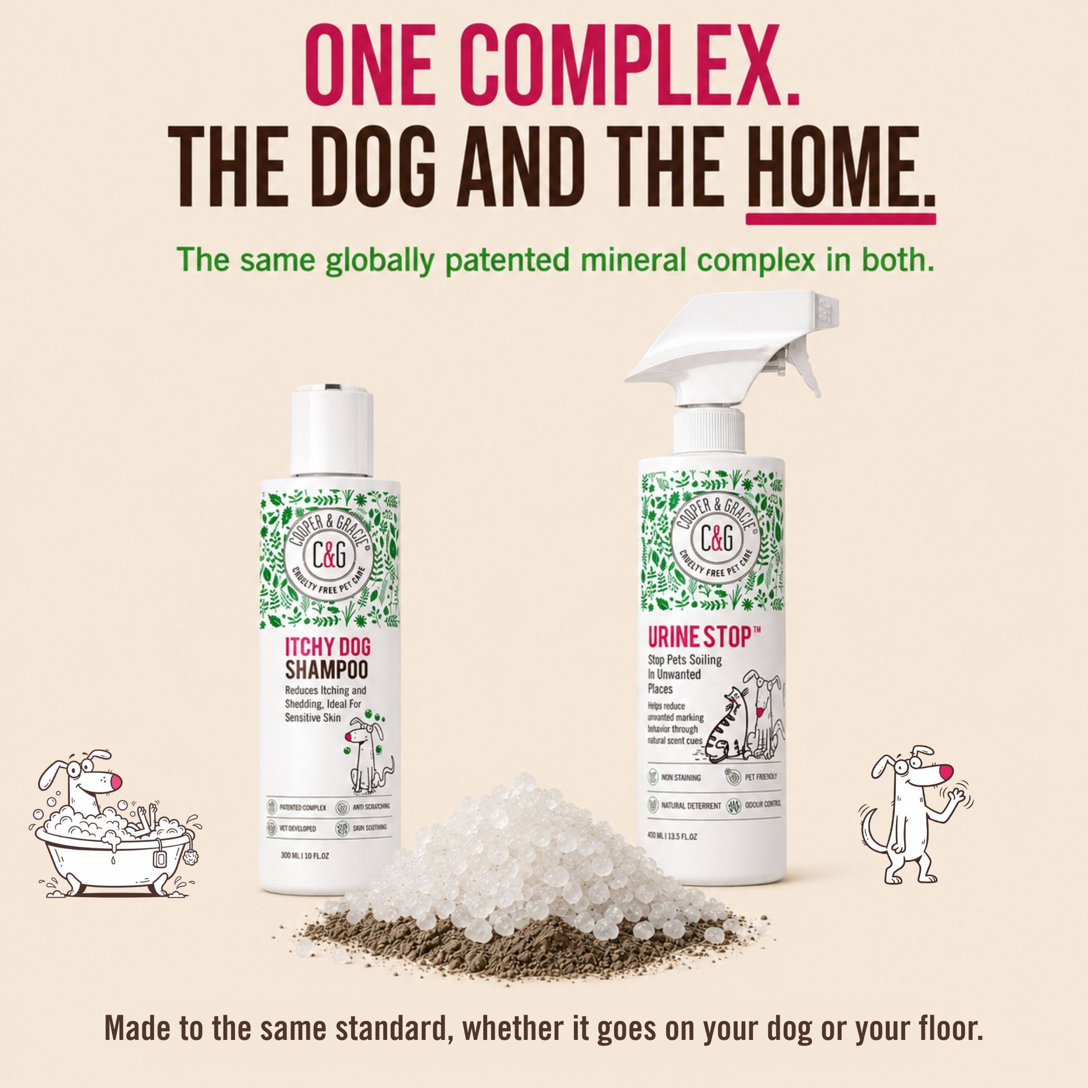 Urine Stop and Itchy Dog Shampoo Combo Bundle