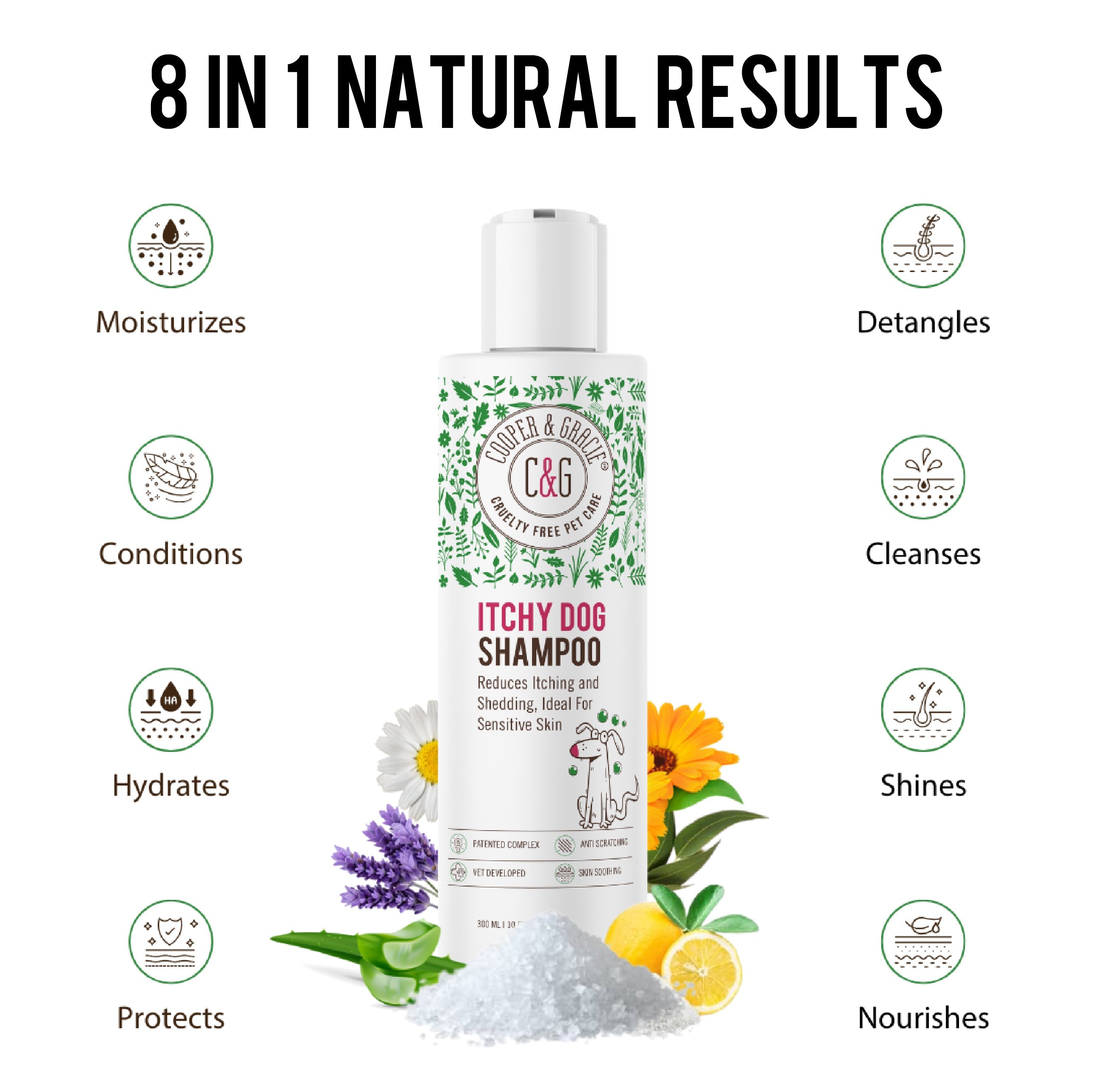 Dead Sea Itchy Dog Shampoo and Spray Bundle