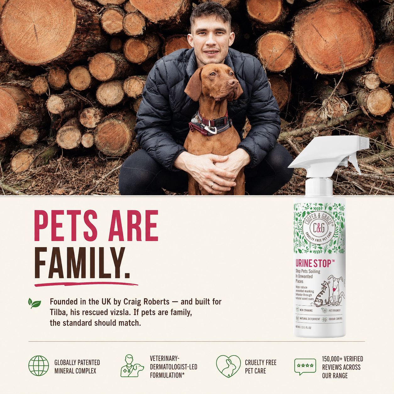 Urine Stop Pet Unwanted Indoor Urination & Marking Behavior Training Spray, Odor Neutralizer- Use Consistently, Not an Instant Fix, 400ml